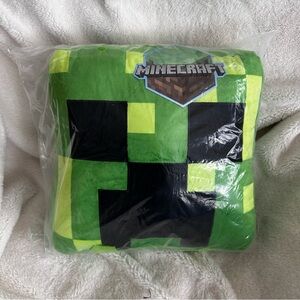 Mine Craft Pixelated Plush Pillow/Backpack: NWT